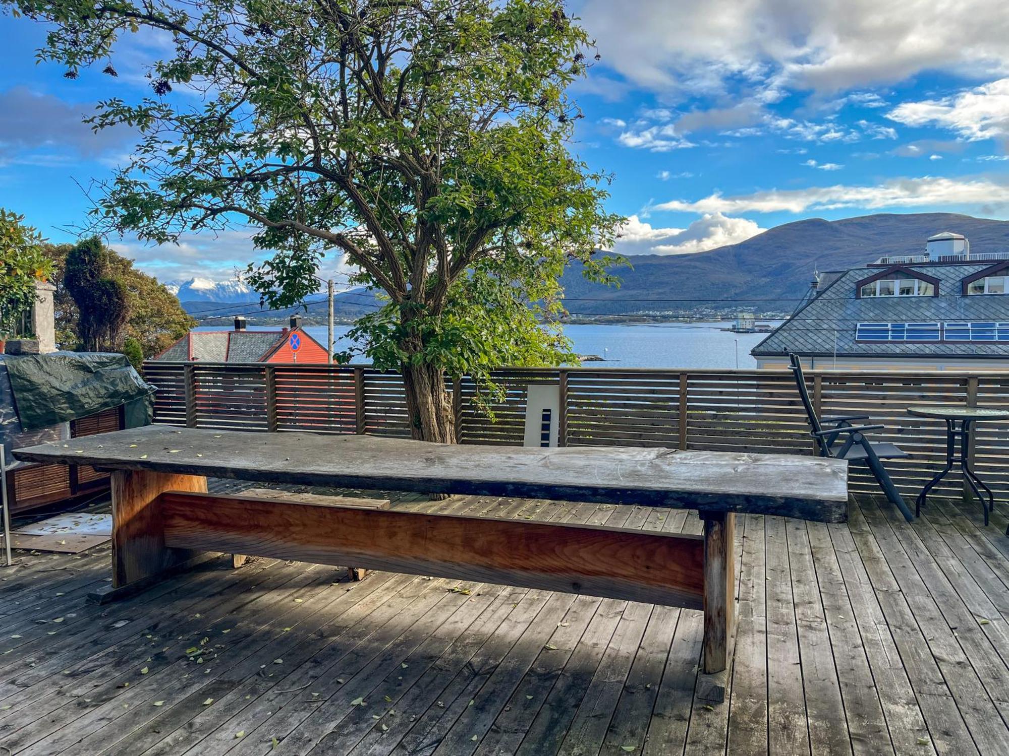 Two-Bedroom City Apartment With Fire Place, Free Parking And Fjordview Terrace - Calm And Central Alesund Ngoại thất bức ảnh